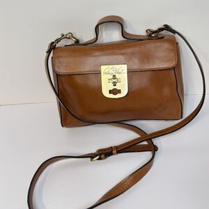 Patricia Nash Heritage Roanne Small Flap Chain Leather Crossbody Bag Purse